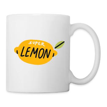 Super Lemon Shirt Beauté Fruit Design Été - Mug blanc - blanc - Droite