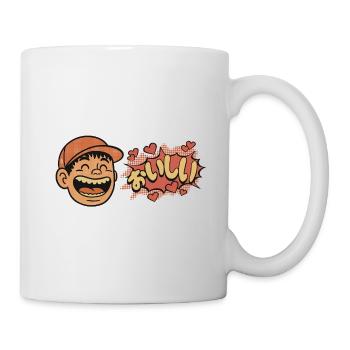 Fröhlicher Junge – oishii Herzen - Tasse - Weiß - Rechts