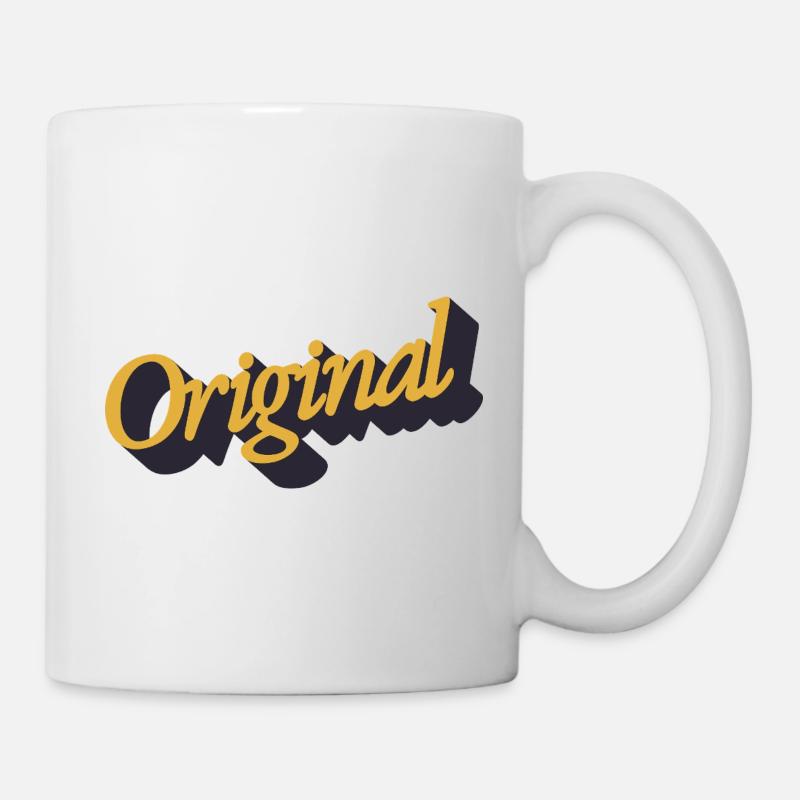 Lettrage original - Mug blanc - blanc