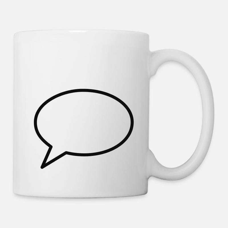 Speech bubble - Mug - white