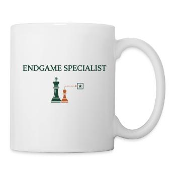 Schach-Endspielanalyse und fortgeschrittene Strategie - Tasse - Weiß - Rechts