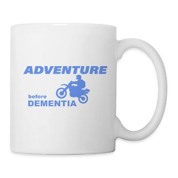 AVENTURE À MOTO - Mug blanc - blanc - Droite