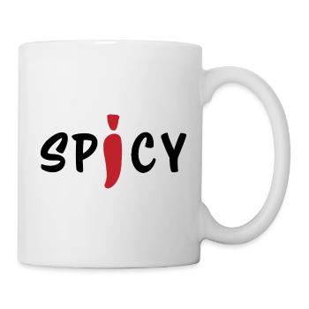 Style alimentaire minimaliste au piment épicé - Mug blanc - blanc - Droite