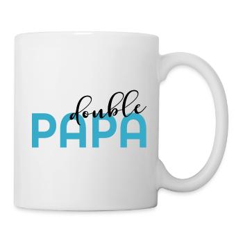Papa de deux Enfants - Mug blanc - blanc - Droite