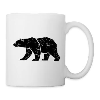 Bear Ripps Grunge Silhouette - Mug - white - Right