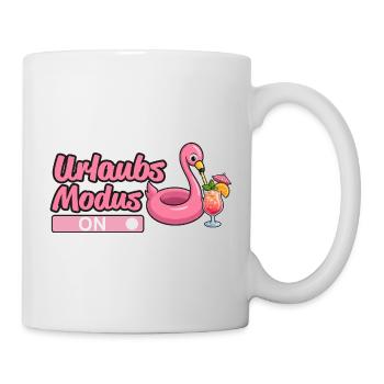 Urlaubsmodus, Urlaub - Tasse - Weiß - Rechts