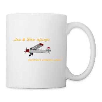 Low&Slow Piper Cub - Mug blanc - blanc - Droite