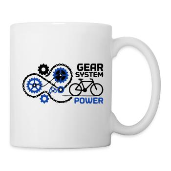 Génial Gear System Bike Nerd - Mug blanc - blanc - Droite