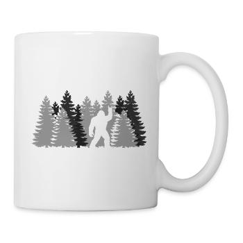 Bigfoot Rock On Sign Sasquatch Yeti Rock And Roll - Tasse - Weiß - Rechts