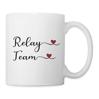 Équipe de relais - Mug blanc - blanc - Droite