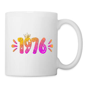 50th Birthday 1976 - Birthday Crown - Mug - white - Right