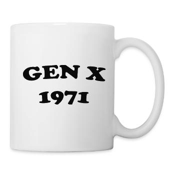 T-shirt rétro Logo Gen X 1971 - Mug blanc - blanc - Droite