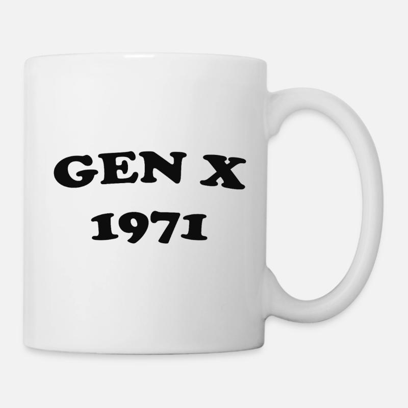 T-shirt rétro Logo Gen X 1971 - Mug blanc - blanc