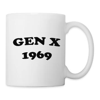 Gen X 1969 Retro Shirt - Mug - white - Right
