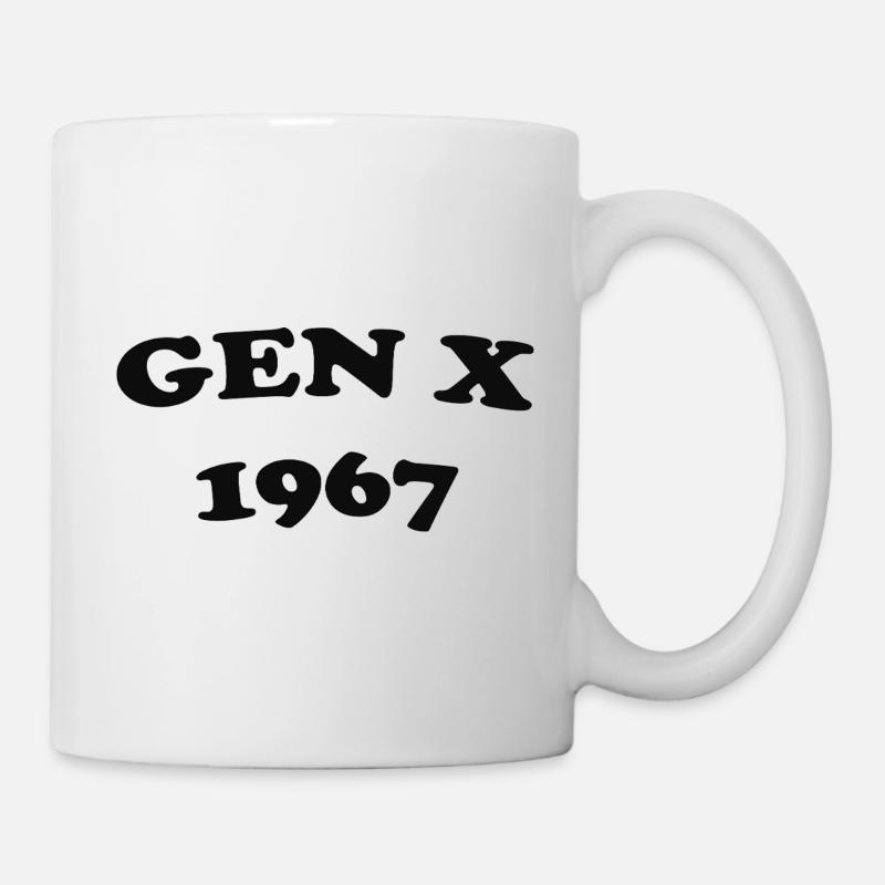 Gen X 1967 Retro Logo - Mug - white