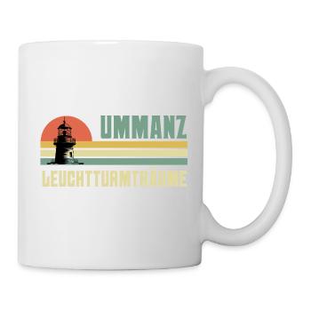 Ostsee Urlaub UMMANZ LEUCHTTURMTRÄUME Lustig - Tasse - Weiß - Rechts