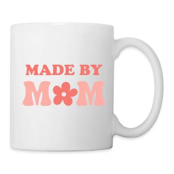 Hergestellt von MoM Floral-Logo - Tasse - Weiß - Rechts