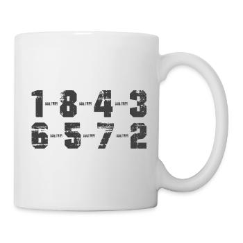18436572 - Mécaniciens passionnés de voitures à moteur V8 - Mug blanc - blanc - Droite