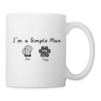 I am a simple Man - Tasse - Weiß - Rechts