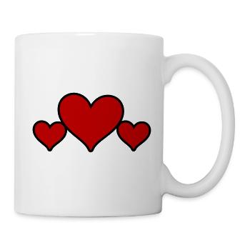 Hearts Symbol Love - Mug - white - Right