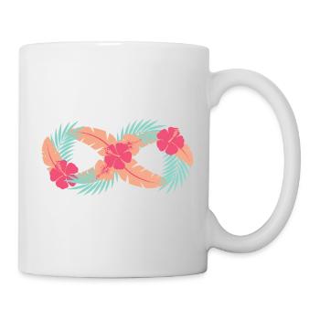 Tropical Hibiscus Circle - Mug - white - Right
