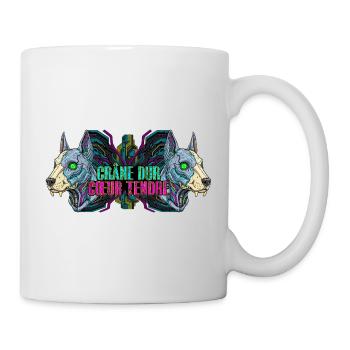 CyberDog - Crâne dur Cœur tendre - Mug blanc - blanc - Droite