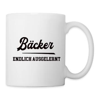 Bäcker Ausbildung Bestanden Azubi Bäckerei - Tasse - Weiß - Rechts