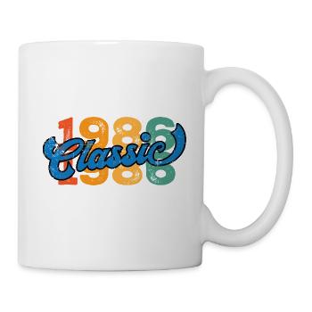 Millésime 1986 - Mug blanc - blanc - Droite