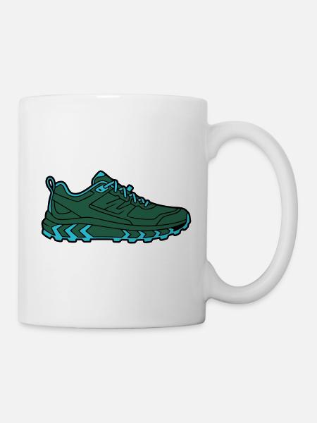 Profilstarker Trail Laufschuh - Tasse - Weiß