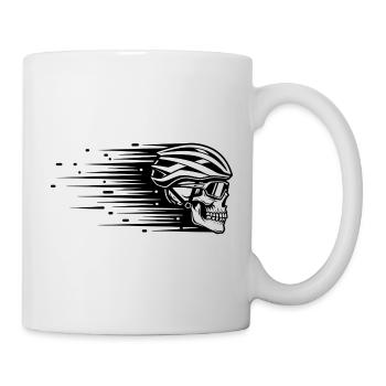 Skull Bicycle MTB Mountain Bike Road Bike Design - Mug - white - Right