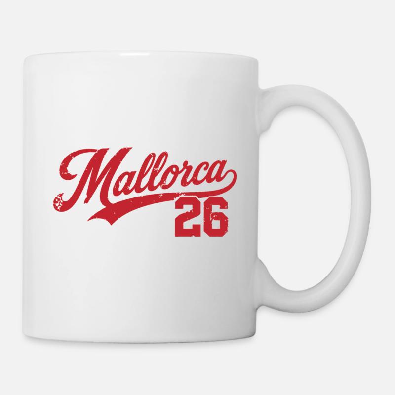 Édition Rétro Vintage 2026 de Majorque - Mug blanc - blanc