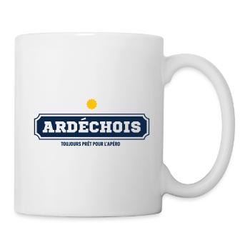 Ardechois Toujours Pret Pour L Apero T-Shirt Ca... - Mug blanc - blanc - Droite
