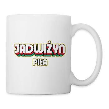 Jadwiżyn Piła. Name des Retro-Bezirks - Tasse - Weiß - Rechts