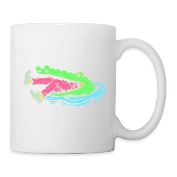 Crocodile Hunting Hunter Hunting - Mug - white - Right