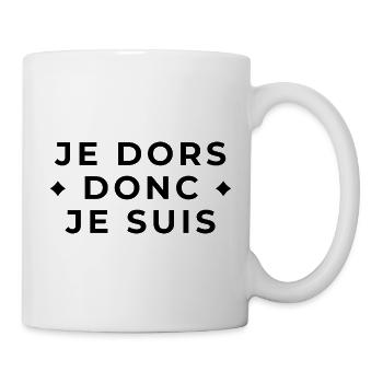 I Sleep Therefore I Am - Sleep Humor - Mug - white - Right