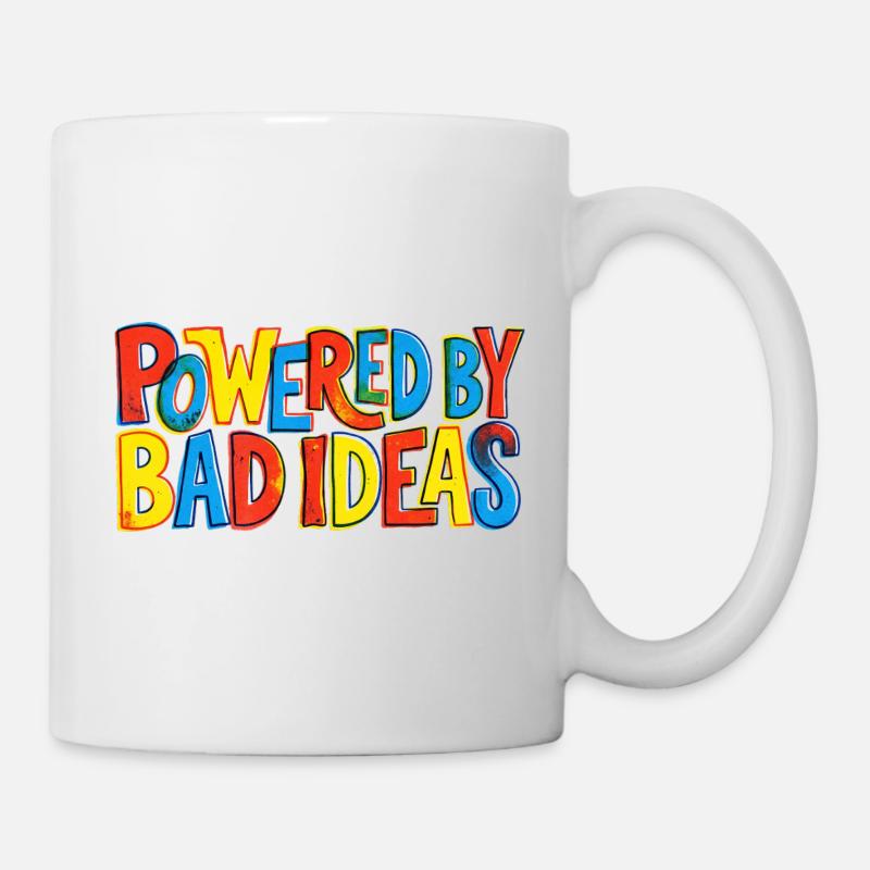 Powered-by-bad-ideas - Mug - white