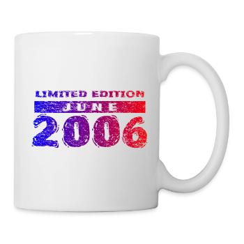 20e anniversaire édition limitée 06/2006 - Mug blanc - blanc - Droite