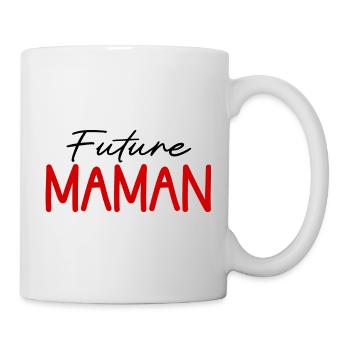 Future Maman – Cute French Pregnancy Announcement  - Mug blanc - blanc - Droite