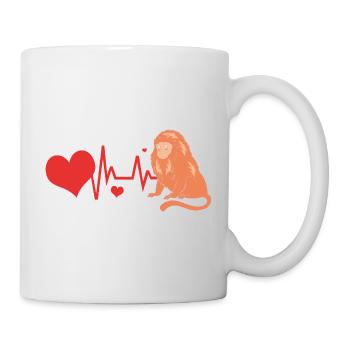 Tamarin Monkey Monkey Monkey Monkey Face - Mug - white - Right