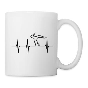 Yoga Pose Pulse Line - Mug - white - Right