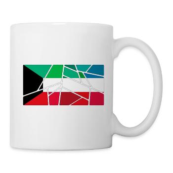 Flagge Kuwait - Tasse - Weiß - Rechts
