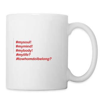 Seelen-Hashtag Kollektion - Tasse - Weiß - Rechts
