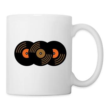 Vinyl Records Collection Music Fan - Mug - white - Right