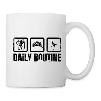 Ballet Dancer Daily Routine - Mug - white - Right
