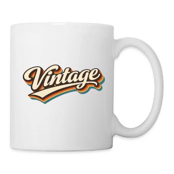 Vintage Schriftzug Retro Flair - Tasse - Weiß - Rechts