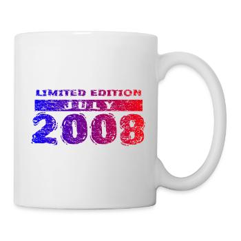 18e anniversaire Édition Limitée 07/2008 - Mug blanc - blanc - Droite