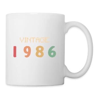 Vintage Watercolor 40 Years Forties Party 1986 - Mug - white - Right