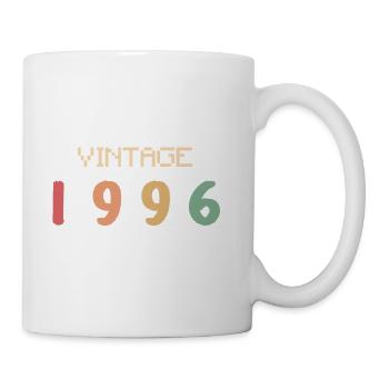 Aquarelle Vintage 30 Ans Trentaine Fête 1996 - Mug blanc - blanc - Droite