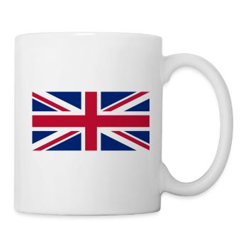 Red White Blue British Union Jack Flag - Mug - white - Right