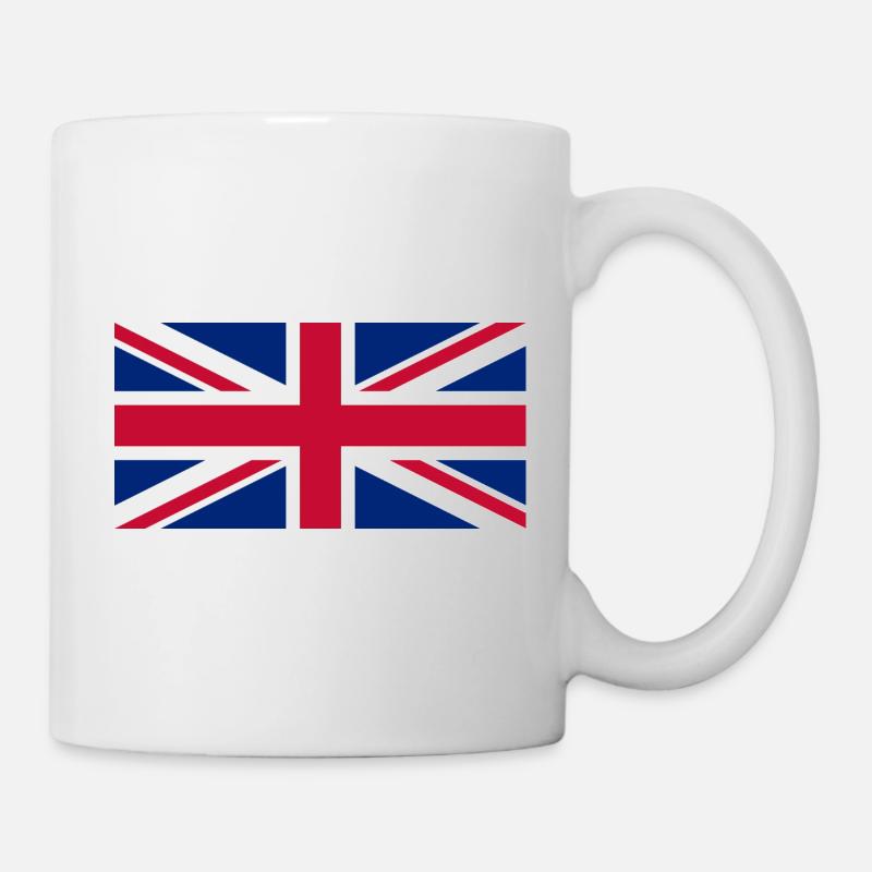 Red White Blue British Union Jack Flag - Mug - white